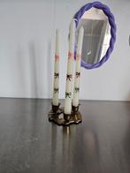 Messing kandelaar vintage, Ophalen of Verzenden, Zo goed als nieuw, Minder dan 25 cm