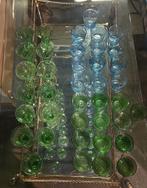 Set vintage La Verrerie de Biot glazen wijnglazen waterglas, Antiek en Kunst, Ophalen