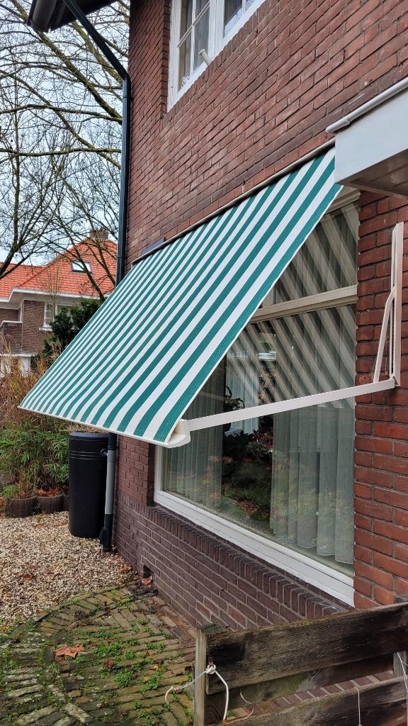 Sunmaster uitvalzonwering 3.20 breed, Tuin en Terras, Zonneschermen, Gebruikt, Uitvalscherm, Minder dan 150 cm, 250 cm tot 450 cm