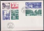 Zweden 1979 FDC Het Gotakanaal brug sluis boten kano, Postzegels en Munten, Ophalen of Verzenden, Onbeschreven, Europa
