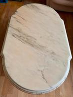Marmeren salon tafel, Ophalen, Zo goed als nieuw, Minder dan 100 cm, Rechthoekig