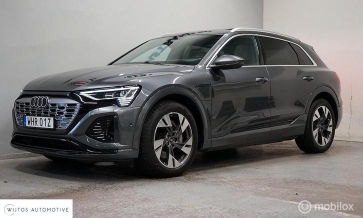 Audi Q8 e-tron 55 quattro S Edition 115 kWh, B&O, pano, 360, Auto's, Audi, Bedrijf, Te koop, Q8 e-tron, 360° camera, 4x4, ABS