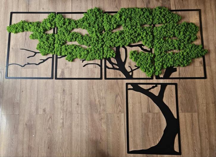 Moschilderij - Grote Boom, Huis en Inrichting, Woonaccessoires | Wanddecoraties, Nieuw, Ophalen of Verzenden