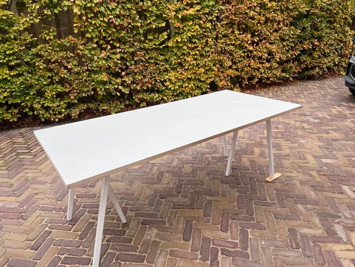 Hele Mooie HAY Loopstand Tafel. Wit Linoleum, Huis en Inrichting, Tafels | Eettafels, Zo goed als nieuw, 50 tot 100 cm, Rechthoekig