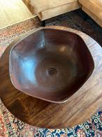 Copper bathroom sink, Huis en Inrichting, Ophalen, Overige typen, 50 tot 100 cm, Zo goed als nieuw