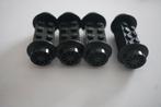 Set van 4 Lego trein wielen kleur zwart 4180c01, Ophalen of Verzenden, Gebruikt, Losse stenen, Lego