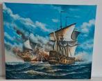 J Harney gesigneerd schilderij schip ship painting, Antiek en Kunst, Ophalen of Verzenden