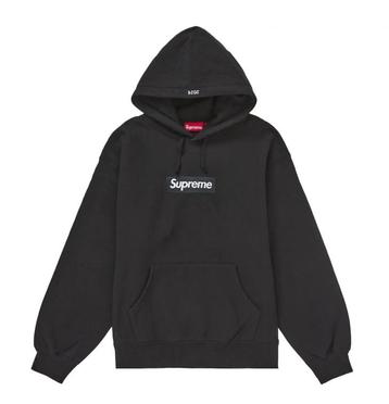 Supreme Box Logo Hooded Sweatshirt Zwart (maat S en M) beschikbaar voor biedingen