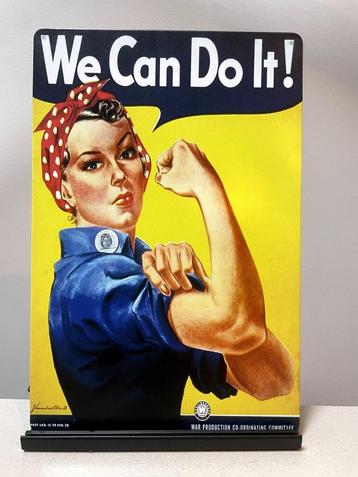 We Can Do It metalen reclamebord / wandbord (Old Look) beschikbaar voor biedingen