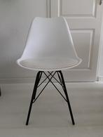 Te koop 6 witte eetkamerstoelen, Ophalen, Gebruikt, Wit, Metaal