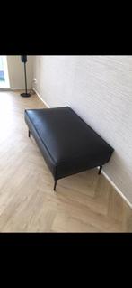 Poef leer donkerbruin, Huis en Inrichting, Ophalen, Metaal, 100 tot 125 cm, Modern