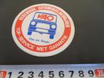 sticker Oss en regio VAO Verenigde Automobielbedrijven, Ophalen, Zo goed als nieuw