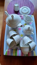 10 delig porseleinen koffie, thee servies, Ophalen of Verzenden, Zo goed als nieuw, Effen, Porselein