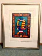 Clemens Briels - Dik Rijstpapier met Lijst, Ophalen of Verzenden