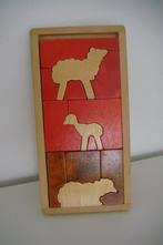 Houten schaapjes puzzel (moeilijke puzzel), Ophalen, 10 tot 50 stukjes, Zo goed als nieuw, Van hout