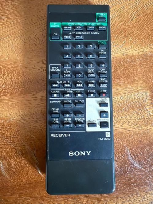 Sony RM-U252, Audio, Tv en Foto, Afstandsbedieningen, Zo goed als nieuw, Origineel, Dvd, Mediaspeler, Receiver of Versterker, Tv
