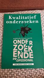 Rene Brohm - Kwalitatief onderzoeken, Nieuw, Ophalen of Verzenden, Rene Brohm; Wendy Jansen, Nederlands