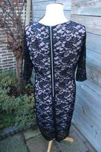 Jurk zwart/ roze Apanage mt 44 kant Vaste prijs, Zwart, Maat 42/44 (L), Ophalen of Verzenden, Zo goed als nieuw