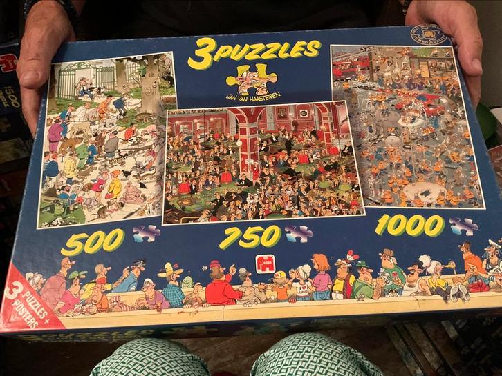 Jan van Haasteren puzzels, diverse dozen, Hobby en Vrije tijd, Denksport en Puzzels, Gebruikt, Legpuzzel, 500 t/m 1500 stukjes