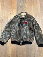 Vintage Charles Chevignon Leren Pilotenjack Bruin XL, Kleding | Heren, Chevignon, Bruin, Maat 56/58 (XL), Ophalen of Verzenden