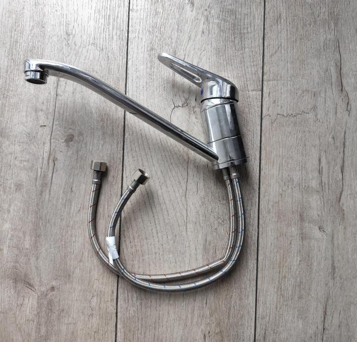 Chromen Mengkraan (Keuken/Badkamer), Doe-het-zelf en Verbouw, Sanitair, Zo goed als nieuw, Kraan, Chroom, Ophalen