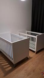 Twee witte Bobita Ledikanten- 120 x 60cm, Kinderen en Baby's, Babywiegjes en Ledikanten, Ophalen, Gebruikt, Ledikant