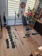 halterbank kettler stsngen en ijzer gewichten, Sport en Fitness, Ophalen, Zo goed als nieuw