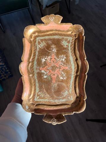 Vintage Florentijns Dienblad beschikbaar voor biedingen