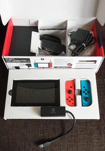 Nintendo Switch in doos- Zo goed als nieuw! beschikbaar voor biedingen