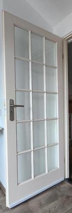2x Binnendeur met glas => 201,5 cm x 83 cm => Opdek, 80 tot 100 cm, Gebruikt, Glas, Ophalen