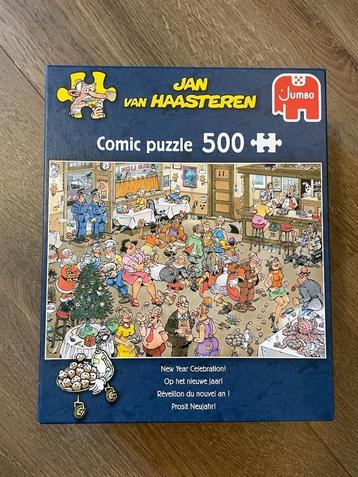 Jan van Haasteren puzzel - Op het nieuwe jaar (500 stukjes) beschikbaar voor biedingen