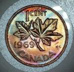 Toned 1 cent 1969 Canada, Ophalen of Verzenden, Noord-Amerika