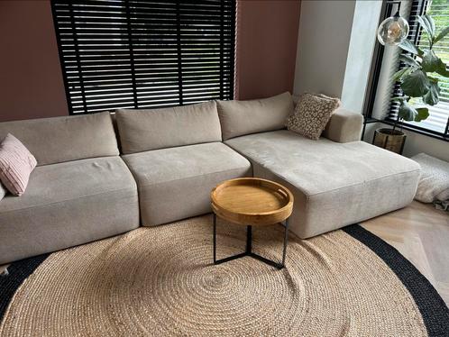 Prachtige loungebank X6 van 4x6 sofa, beige, modulair, Huis en Inrichting, Banken | Complete zithoeken, Zo goed als nieuw, Ophalen of Verzenden