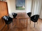 Stoel 'Costes' van Philippe Starck, 4 stuks, zwart, Huis en Inrichting, Stoelen, Ophalen, Gebruikt, Zwart, Metaal