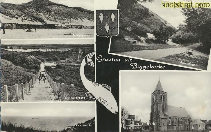 Biggekerke [KRST007-4591, Verzamelen, Ansichtkaarten | Nederland, Gelopen, Zeeland, 1960 tot 1980, Verzenden