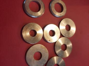 20 st messing carrosserie sluitringen 8,2x25 en 13,2x25 beschikbaar voor biedingen