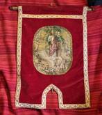 Kerkbanner Jezus Engelse vlag, Antiek en Kunst, Antiek | Religie, Ophalen of Verzenden