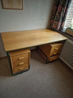Vintage schoolmeester bureau buizenframe, Huis en Inrichting, Bureaus, Ophalen, Zo goed als nieuw