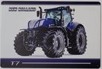 New Holland Tractor T7 reclamebord van metaal wandbord deco, Verzamelen, Reclamebord, Info@deconoord.nl, Deco Noord, Nieuw