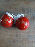 Mooie rode nieuwe kerst ballen van riviera maison, Ophalen of Verzenden, Nieuw