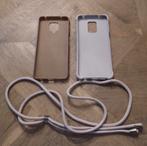2x telefoonhoesje (met koord) case Redmi Note 9s, Verzenden, Zo goed als nieuw, Frontje of Cover