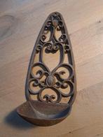 Brocante gietijzeren wand tuindecoratie hoogte 28 cm, Ophalen of Verzenden