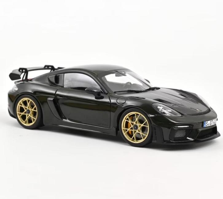 Porsche Cayman GT4 RS Weissach Groen 2023 1:18 NOREV 187250, Hobby en Vrije tijd, Modelauto's | 1:18, Nieuw, Auto, Norev, Verzenden