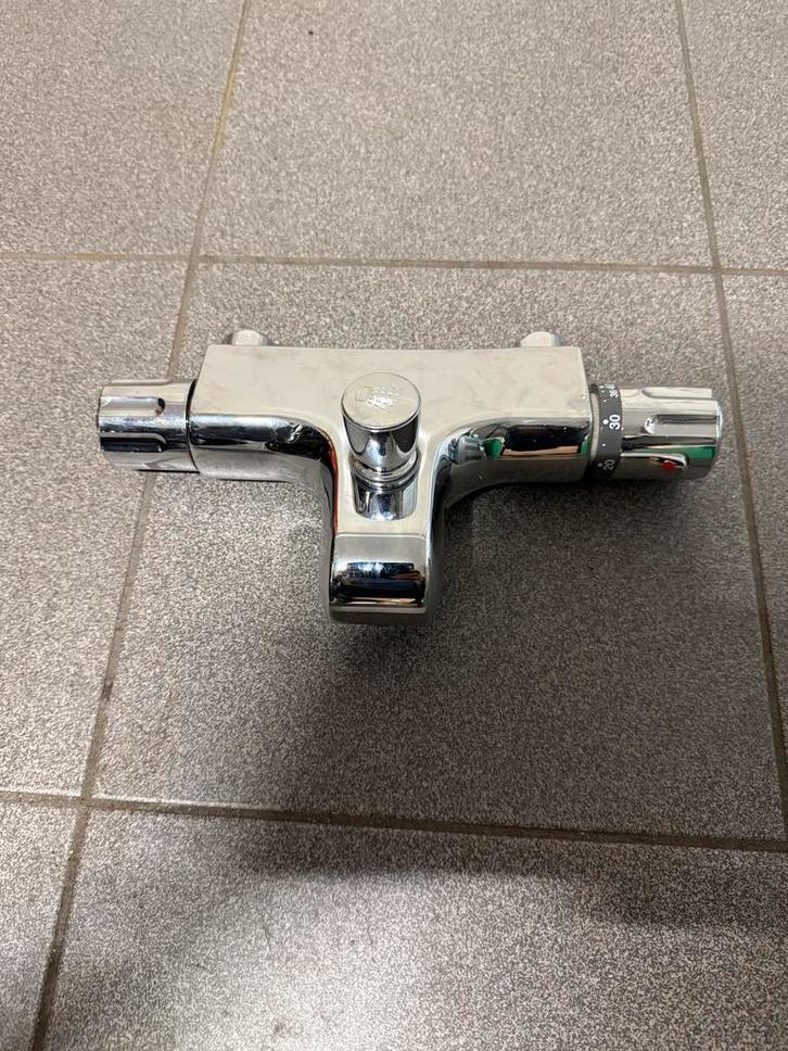 Thermostatische Badkraan met Doucheslang Aansluiting, Doe-het-zelf en Verbouw, Sanitair, Gebruikt, Bad, Chroom, Ophalen of Verzenden