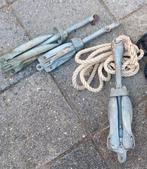 Verschillende ankers klapankers met of zonder touw., Ophalen