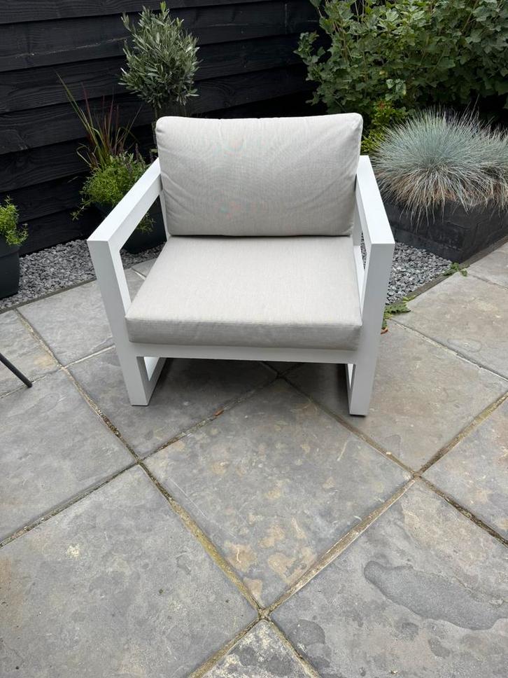 Aluminium tuinstoel, Tuin en Terras, Tuinsets en Loungesets, Zo goed als nieuw, Loungeset, Aluminium, Stoel, Ophalen