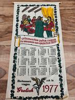 Grolsch stoffen kalender 1977, Verzamelen, Biermerken, Grolsch, Overige typen, Gebruikt, Ophalen of Verzenden