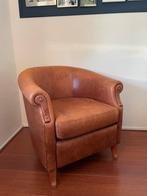 Vintage Schapenleren clubfauteuil, Huis en Inrichting, Fauteuils, Minder dan 75 cm, Leer, Ophalen of Verzenden, Zo goed als nieuw