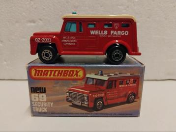 Matchbox Superfast #69 Securety Truck Wells Fargo 3INCH beschikbaar voor biedingen