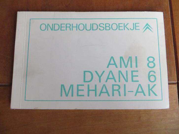 Onderhoudsboekje Citroen Ami 8,Dyane 6, Mehari, AK 400 1971, Auto diversen, Handleidingen en Instructieboekjes, Ophalen of Verzenden